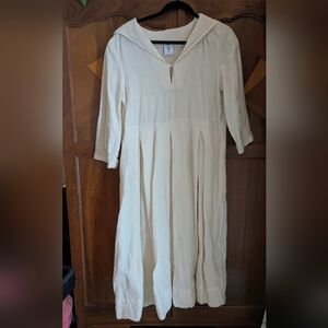 Son de flor linen sailor milk/cream Dress